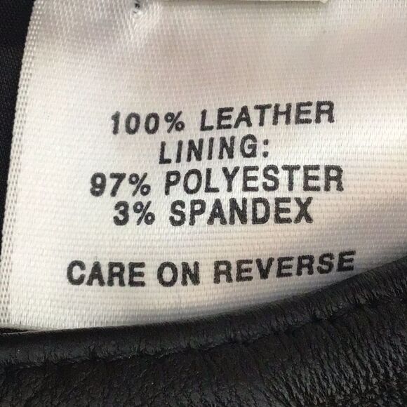 St. John Sport Black 100% Leather Straight Leg Zip Pocket Ankle Pants - Picture 16 of 16